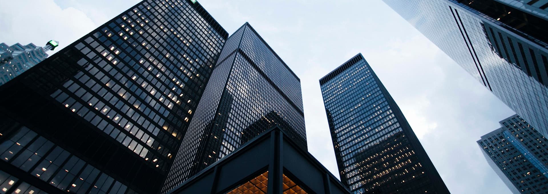 Modern commercial towers skyline